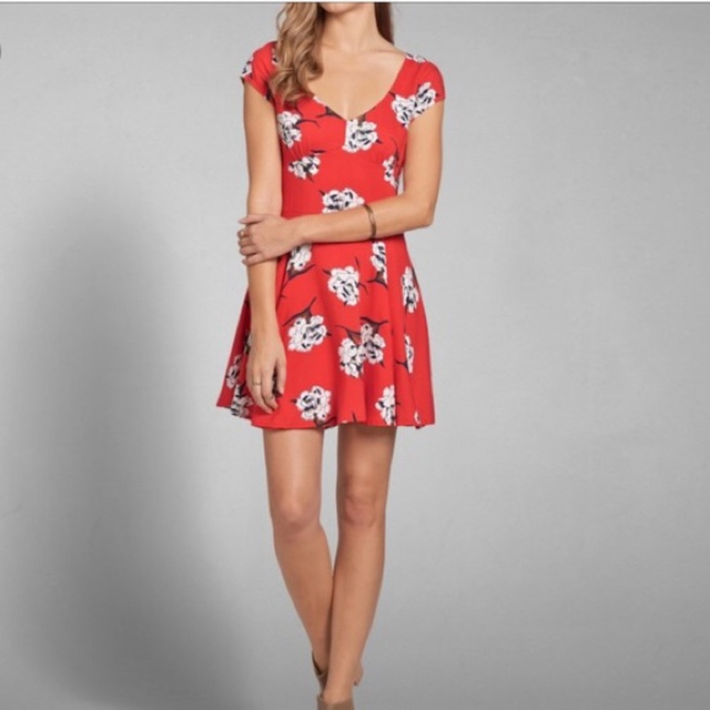 A&F floral skater dress 🌹